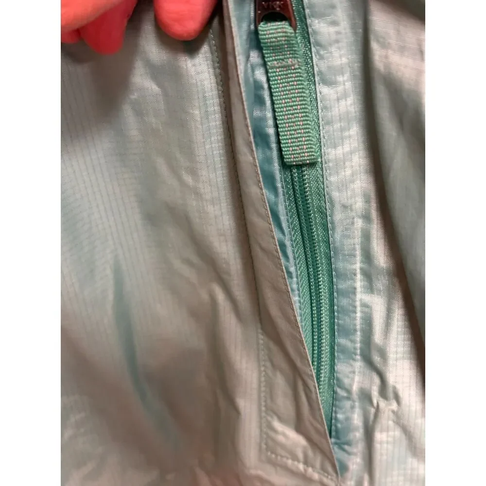 Patagonia Girls XXL 16-18 H2No Rain Jacket Mint Green Hooded Waterproof Shell